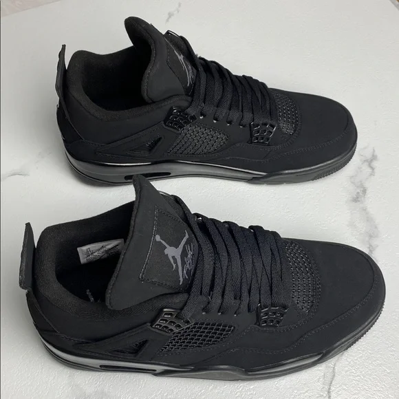 Air Jordan 4 Black Cat 2020 -Men’s Classic Sneakers Trainers - Picture 4 of 6